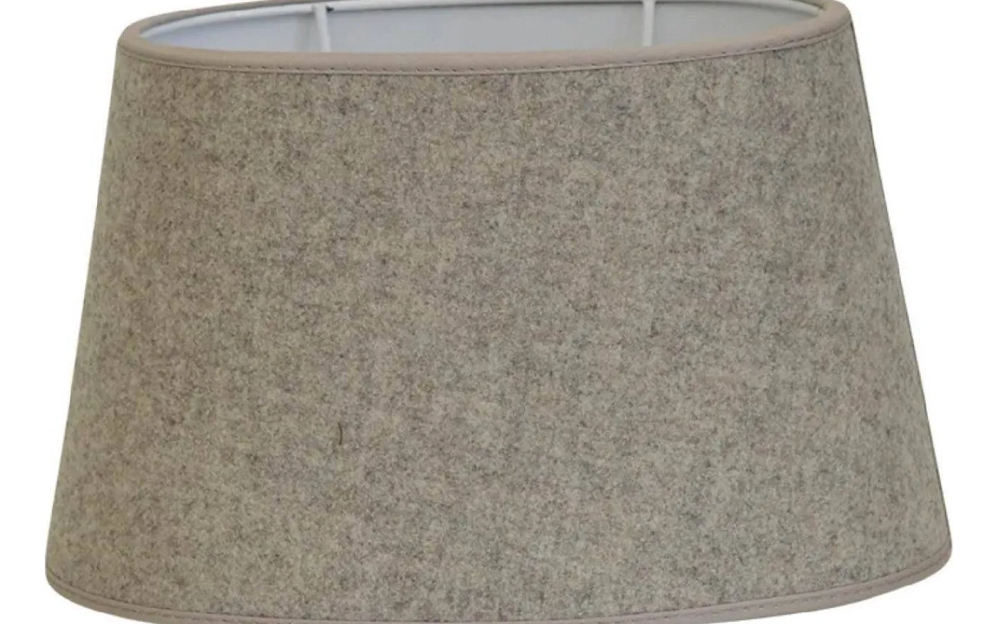 Ovala Lampskärmar-Hallbergs Melton Ull Oval Lampskärm 25cm Sand
