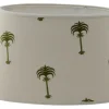 Ovala Lampskärmar-Hallbergs Menara Oval Lampskärm 30cm Olive by Clark & Clark