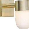 Badrumslampor Vägg < Markslojd Menton Vägglampa 12cm Mässing/Opal IP44