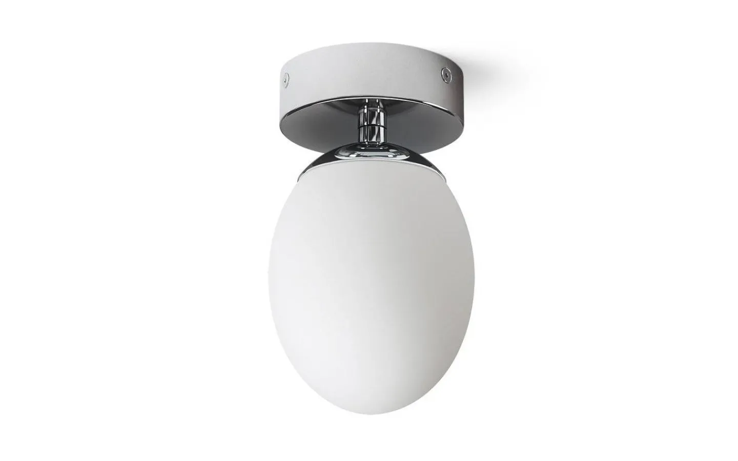 Badrumslampor Tak-Rendl Meringue Plafond 11cm Opal/Krom IP44
