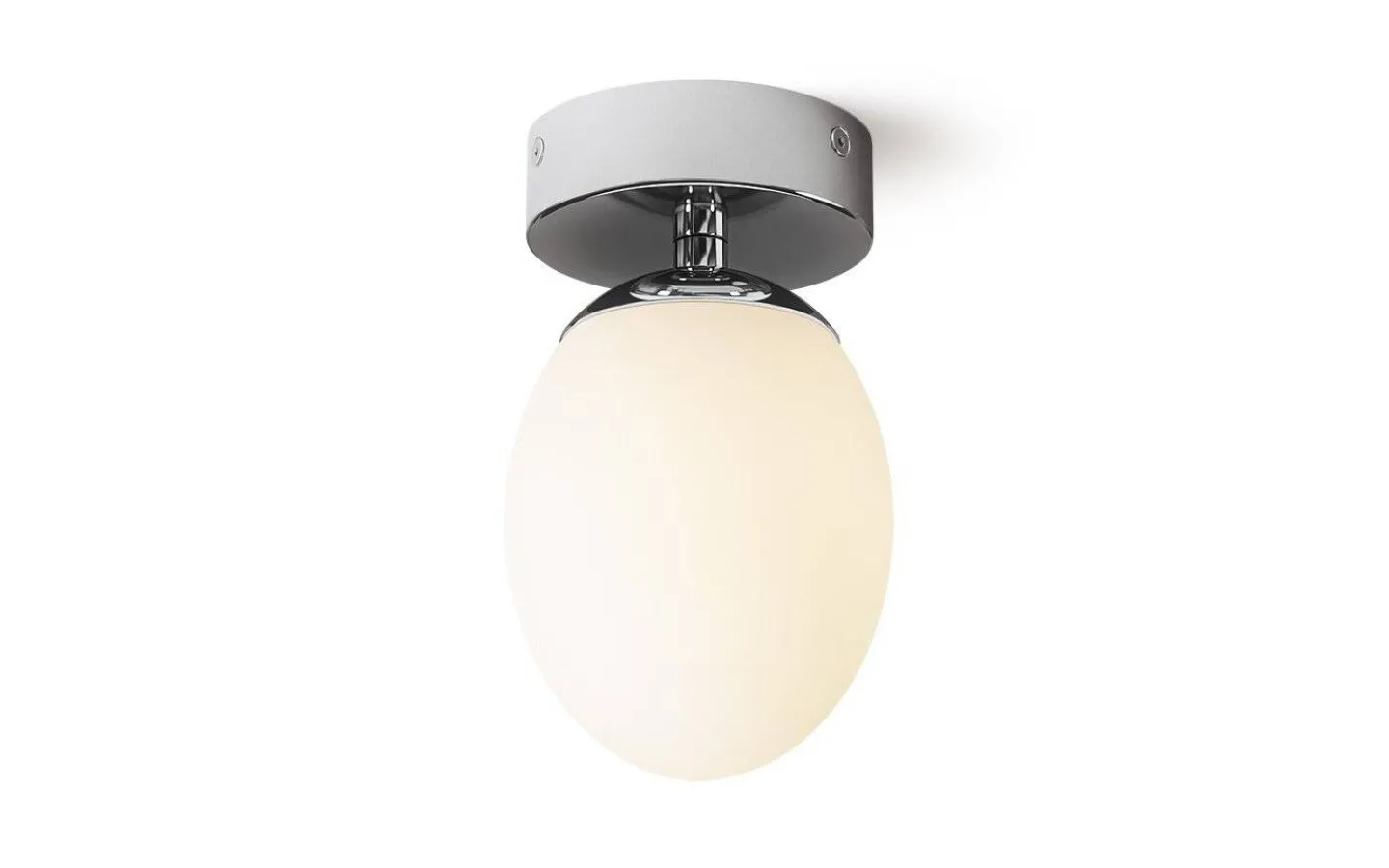 Badrumslampor Tak-Rendl Meringue Plafond 11cm Opal/Krom IP44