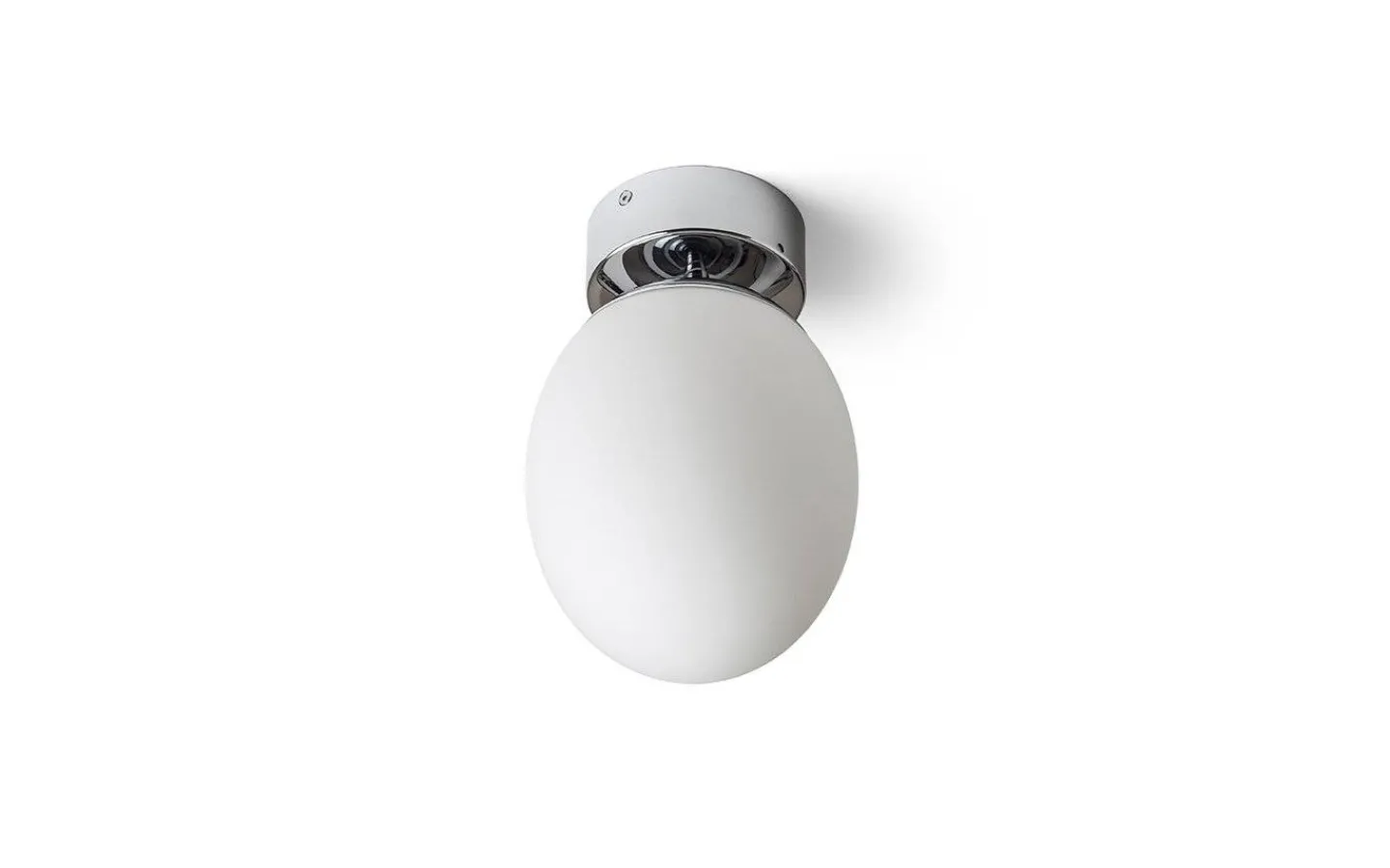 Badrumslampor Tak < Rendl Meringue Plafond 16cm Opal/Krom IP44
