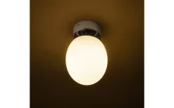 Badrumslampor Tak < Rendl Meringue Plafond 16cm Opal/Krom IP44