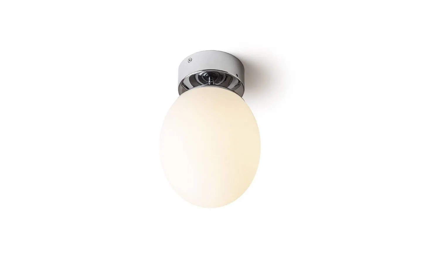 Badrumslampor Tak < Rendl Meringue Plafond 16cm Opal/Krom IP44
