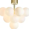 Sovrum|Hall & Trappa < Markslojd Merlot Plafond 56cm Mässing/Opal