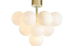 Sovrum|Hall & Trappa < Markslojd Merlot Plafond 56cm Mässing/Opal