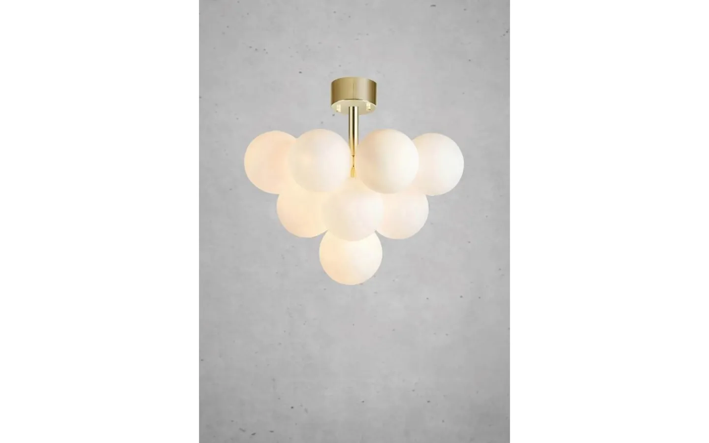 Sovrum|Hall & Trappa < Markslojd Merlot Plafond 56cm Mässing/Opal