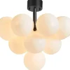Hall & Trappa|Sovrum < Markslojd Merlot Plafond 56cm Svart/Opal