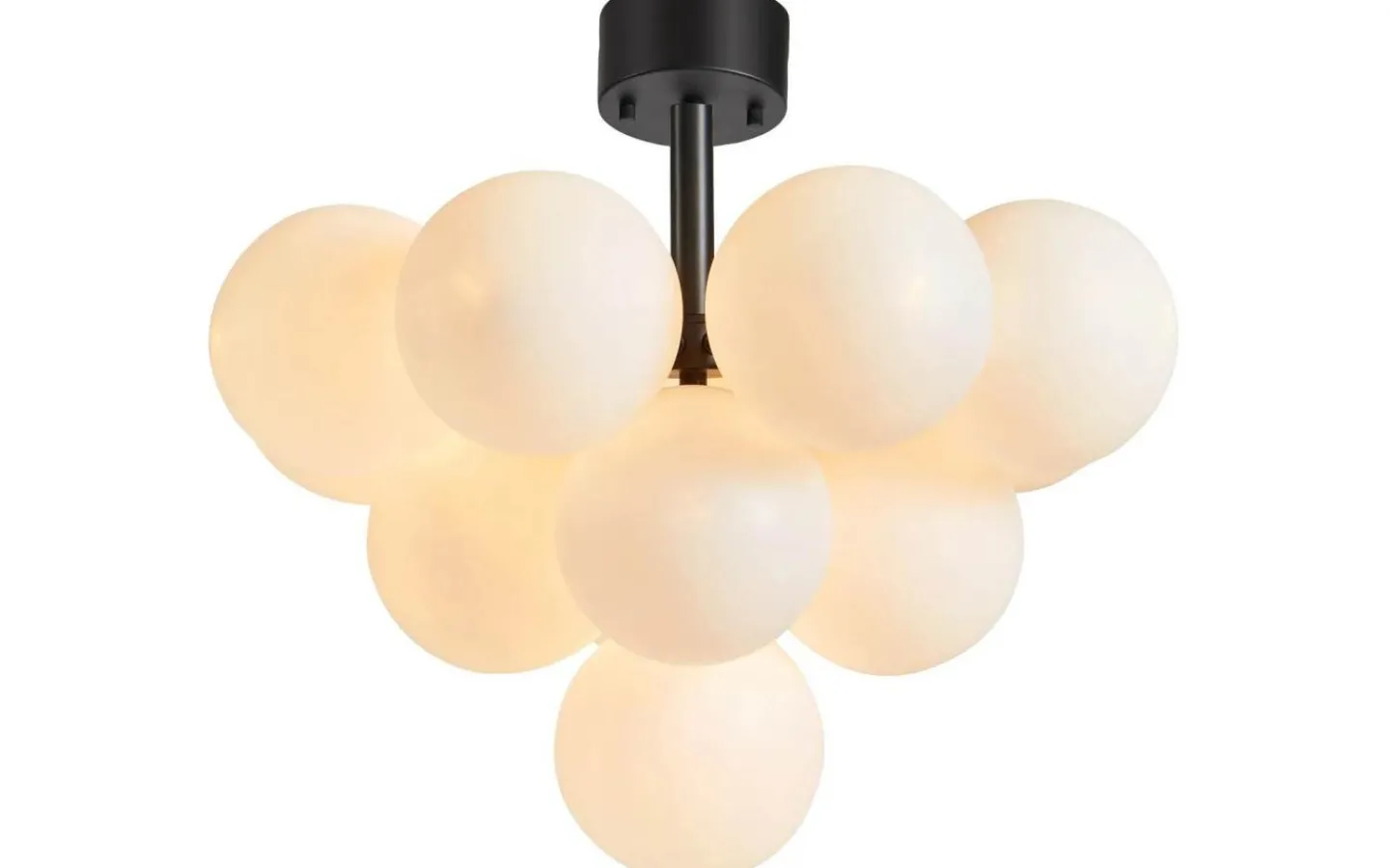 Hall & Trappa|Sovrum < Markslojd Merlot Plafond 56cm Svart/Opal