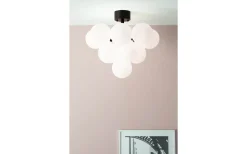 Hall & Trappa|Sovrum < Markslojd Merlot Plafond 56cm Svart/Opal