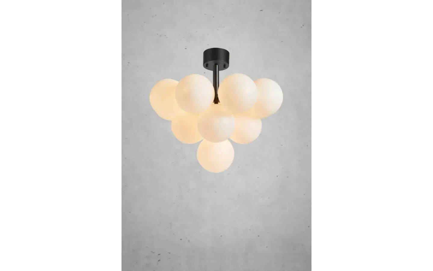 Hall & Trappa|Sovrum < Markslojd Merlot Plafond 56cm Svart/Opal