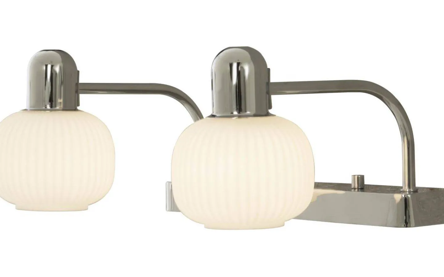 Badrum|Badrumslampor Vägg < Aneta Messina Skåpsbelysning 33cm Krom/Vit IP44