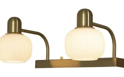Badrum|Badrumslampor Vägg-Aneta Messina Skåpsbelysning 33cm Matt Mässing IP44