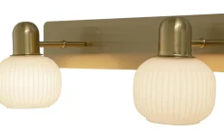 Badrum|Badrumslampor Vägg < Aneta Messina Spegelbelysning 35cm Matt Mässing IP44