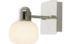 Badrum|Badrumslampor Vägg < Aneta Messina Vägglampa Krom/Vit IP44
