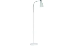 Golvläslampor < Oriva Metall Golvlampa 140cm Vit/krom