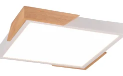 Plafonder-Reality Meta Plafond LED matt vit/trä