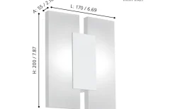 Lampetter < Eglo Metrass Vägglampa LED 3000K 4,5W Vit