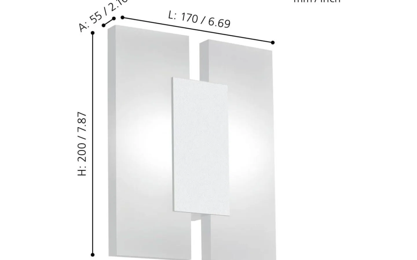 Lampetter < Eglo Metrass Vägglampa LED 3000K 4,5W Vit