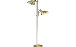 Golvläslampor-Halo Design Metropole Golvlampa 2L 150cm Antikmässing