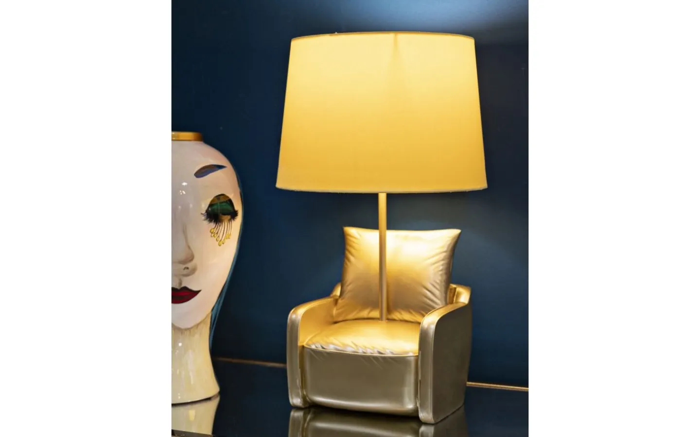 Bordslampor < Mauro Ferretti Midcentury Bordslampa 46cm Gul