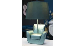 Bordslampor-Mauro Ferretti Midcentury Bordslampa 43cm Turkos