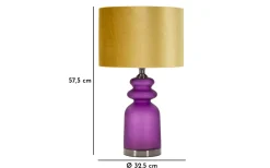 Bordslampor-Mauro Ferretti Milva Bordslampa 57,5cm Lila