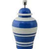 Lampfötter < Hallbergs Ming Lampfot 51cm Royal Blue Stripe