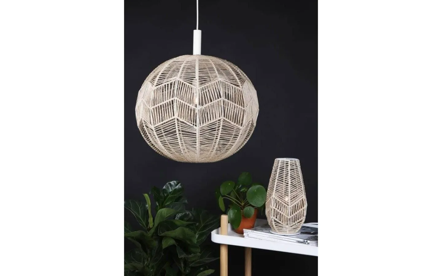 Vardagsrum|Hall & Trappa < Globen Lighting Missy Taklampa 45cm E27 Natur