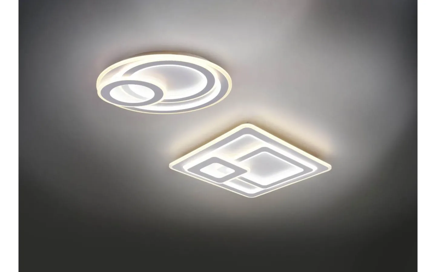 Plafonder-Trio Lighting Mita Plafond LED 51cm rund mattvit