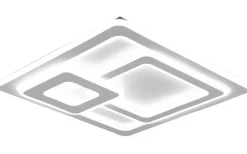 Plafonder-Trio Lighting Mita Plafond LED 51x51cm fyrkantig mattvit