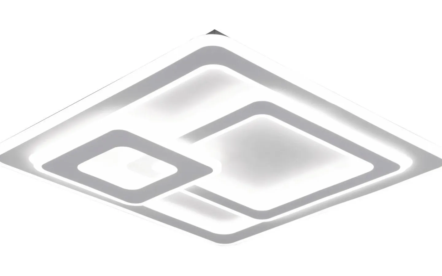 Plafonder-Trio Lighting Mita Plafond LED 51x51cm fyrkantig mattvit