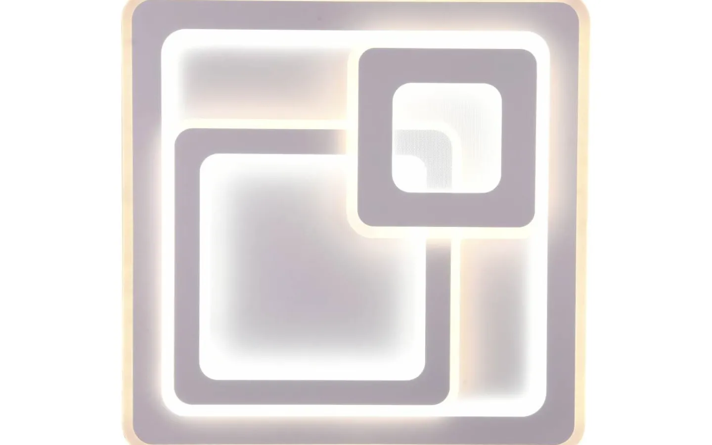 Plafonder-Trio Lighting Mita Plafond LED 51x51cm fyrkantig mattvit