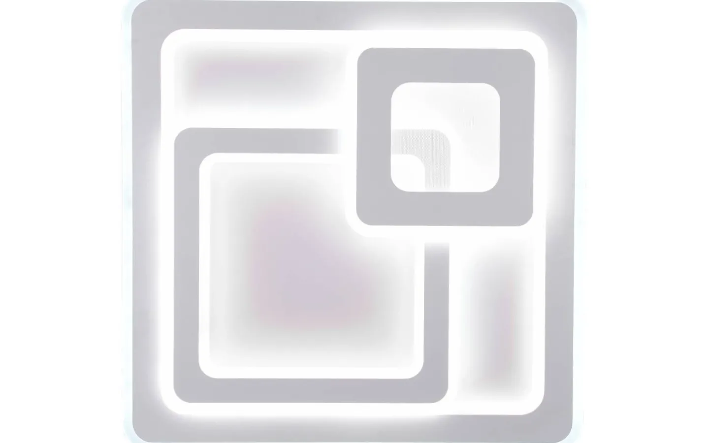 Plafonder-Trio Lighting Mita Plafond LED 51x51cm fyrkantig mattvit
