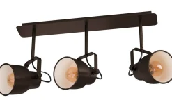 Takspot Med 3 Lampor < Eglo Mitchley Takspotlight 58cm 3L Mörk Brons