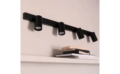 Avlånga Takspotlights|Takspot Med Minst 4 Lampor-Dyberg Larsen Modern Takspotlight/Vägglampa 95cm Svart
