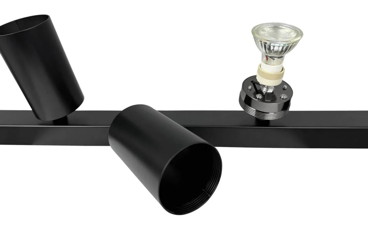 Avlånga Takspotlights|Takspot Med Minst 4 Lampor-Dyberg Larsen Modern Takspotlight/Vägglampa 95cm Svart