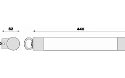 Badrum|Badrumslampor Vägg < Aneta Modica Vägglampa med Uttag 44cm LED 9W 3000K Krom IP44