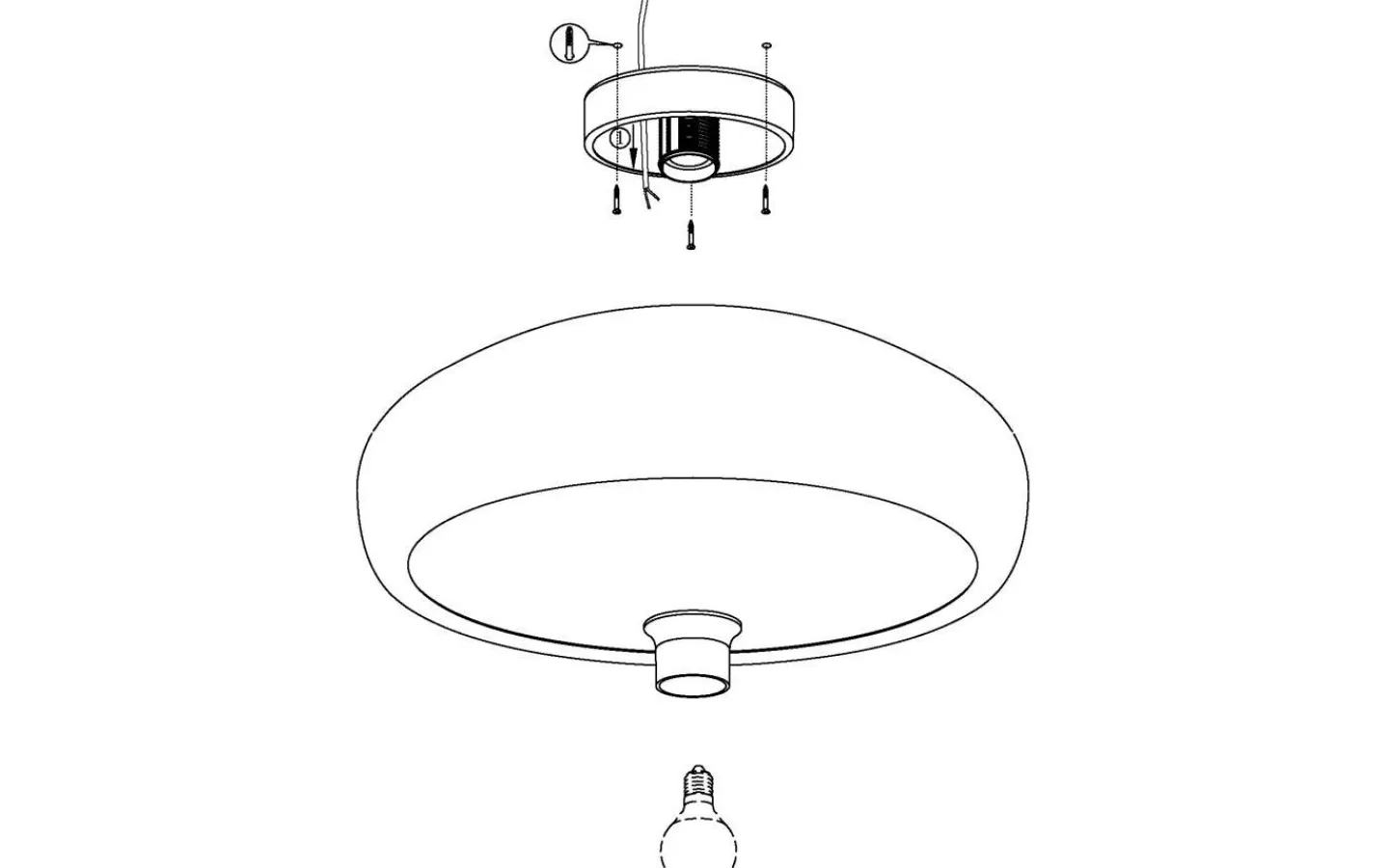 Plafonder < Eglo Mogano Plafond 40cm Svart