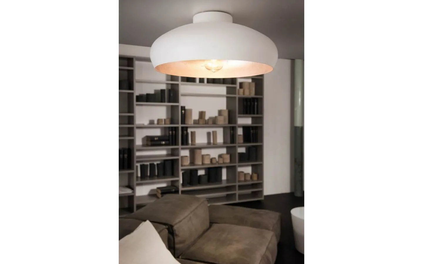 Plafonder-Eglo Mogano Plafond Ø40cm Vit