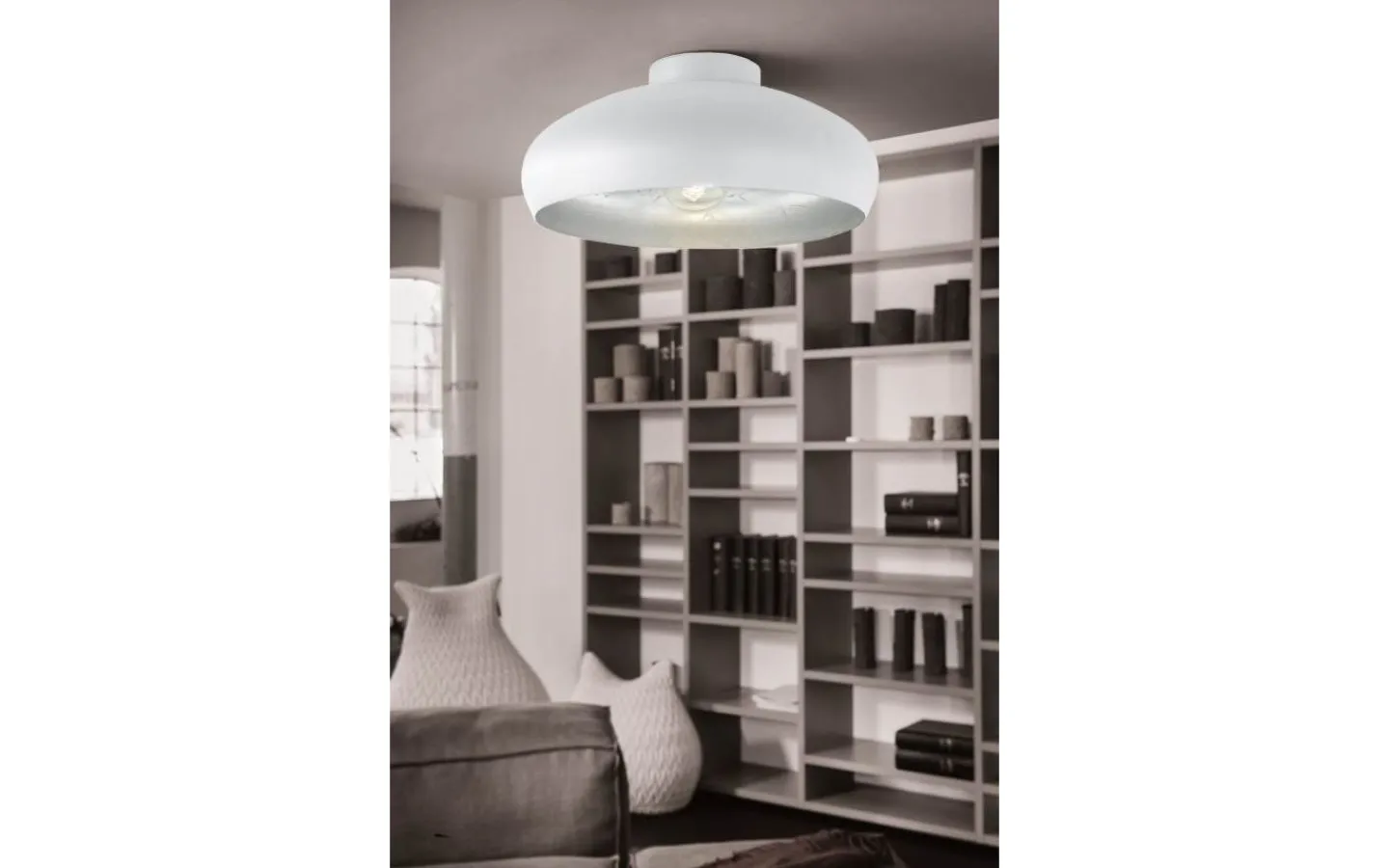 Plafonder-Eglo Mogano Plafond Ø40cm Vit