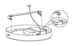 Plafonder < Eglo Molay Round Plafond 29cm LED 3000K 20,5W Grå