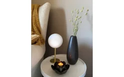 Vardagsrum|Bordslampor < Aneta Molekyl Bordslampa 27cm Mässing/Opal