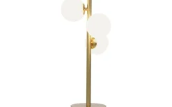 Bordslampor-Aneta Molekyl Bordslampa 46cm Mässing/Opal