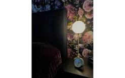 Vardagsrum|Sovrum-Aneta Molekyl Bordslampa 1L 43cm Mässing/Opal