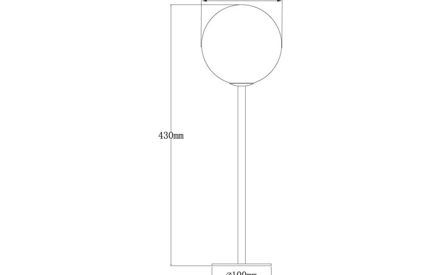 Vardagsrum|Sovrum < Aneta Molekyl Bordslampa 1L 43cm Svart/Rök