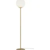 Golvlampor-Aneta Molekyl Golvlampa 130cm Matt Mässing/Vit