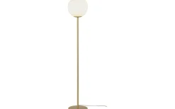 Golvlampor-Aneta Molekyl Golvlampa 130cm Matt Mässing/Vit