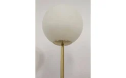 Golvlampor-Aneta Molekyl Golvlampa 130cm Matt Mässing/Vit