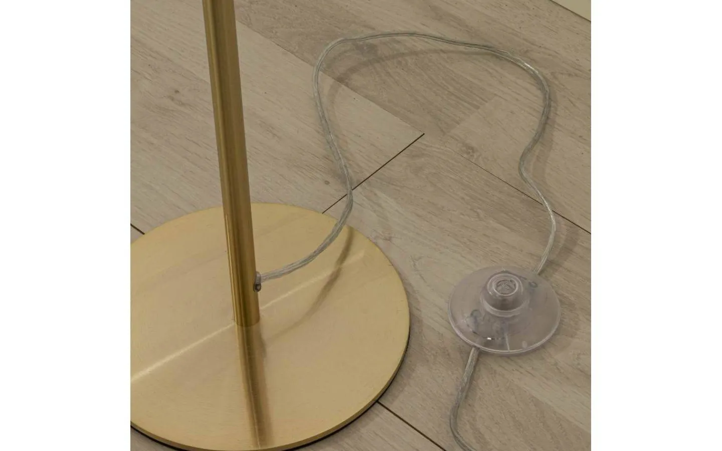 Golvlampor-Aneta Molekyl Golvlampa 130cm Matt Mässing/Vit